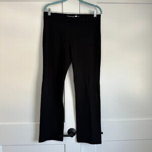 Betabrand Boot Cut Dress Pant Yoga Pant - Black - Petite Large